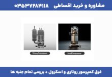 فرق کمپرسور روتاری و اسکرول
