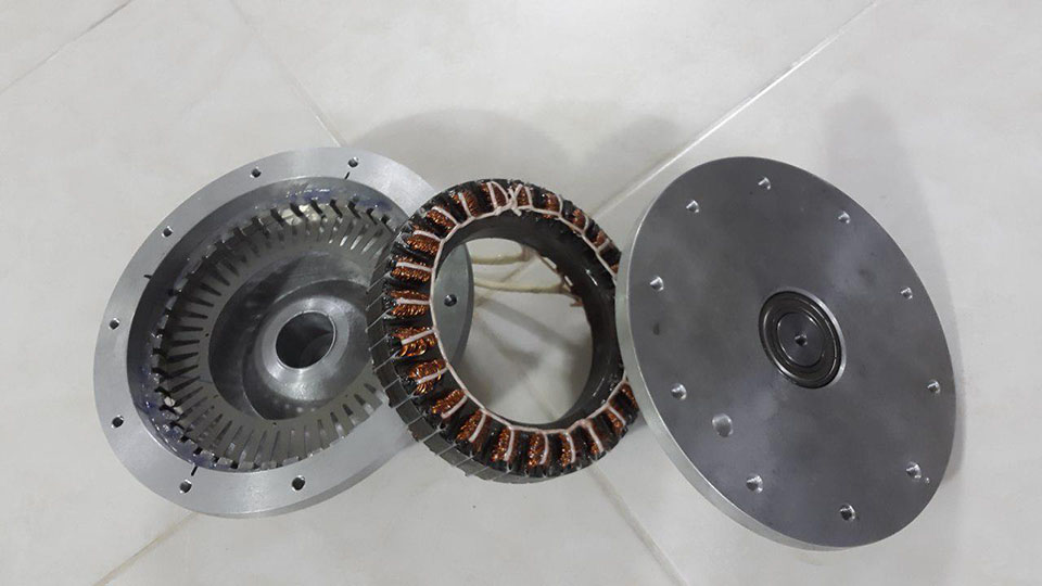 الکتروموتور BLAC روتور بیرون برای کاربردهای درایو مستقیم فن