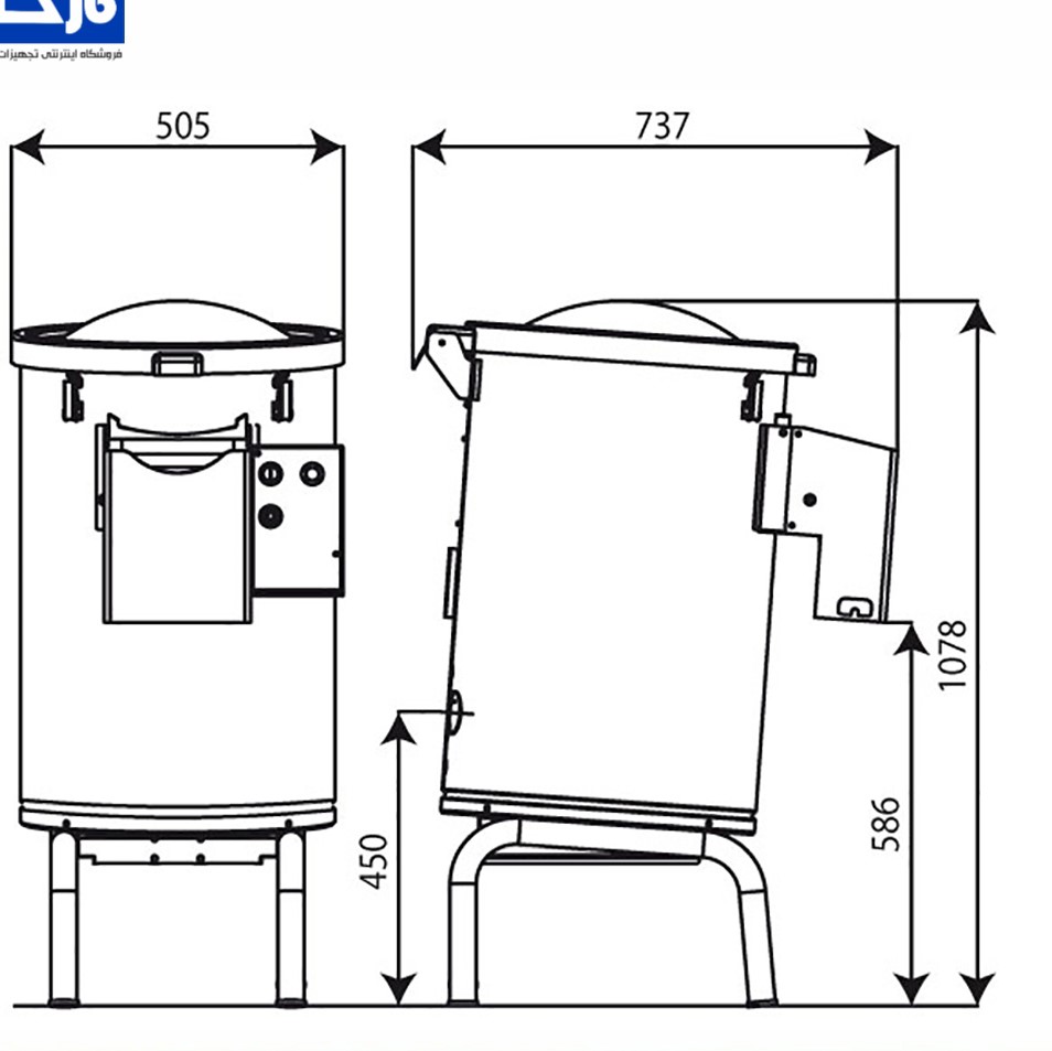 دستگاه پوست کن سیر 8 کیلویی مینروا