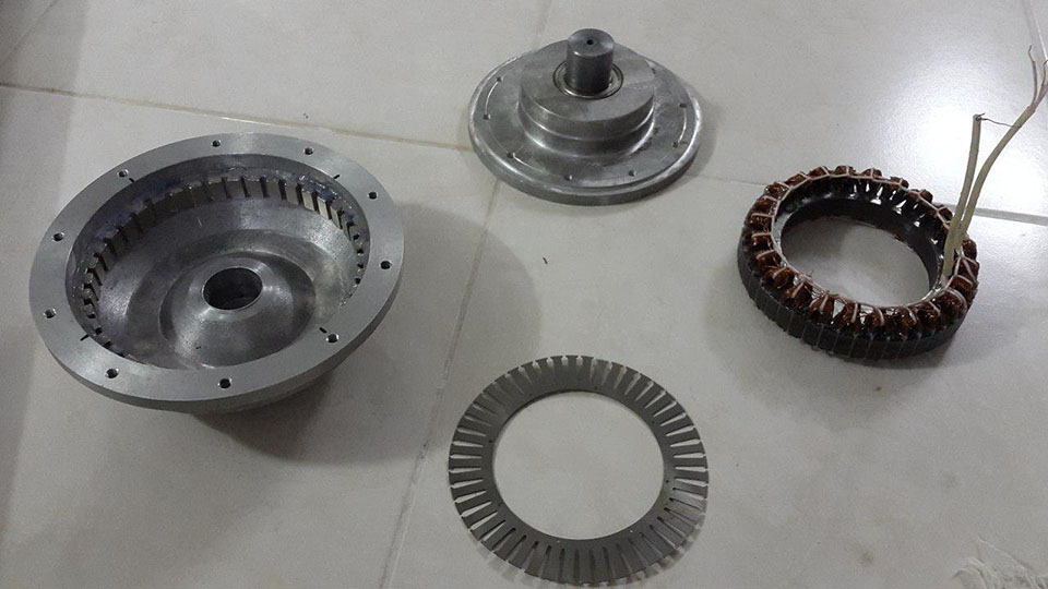 الکتروموتور BLAC روتور بیرون برای کاربردهای درایو مستقیم فن