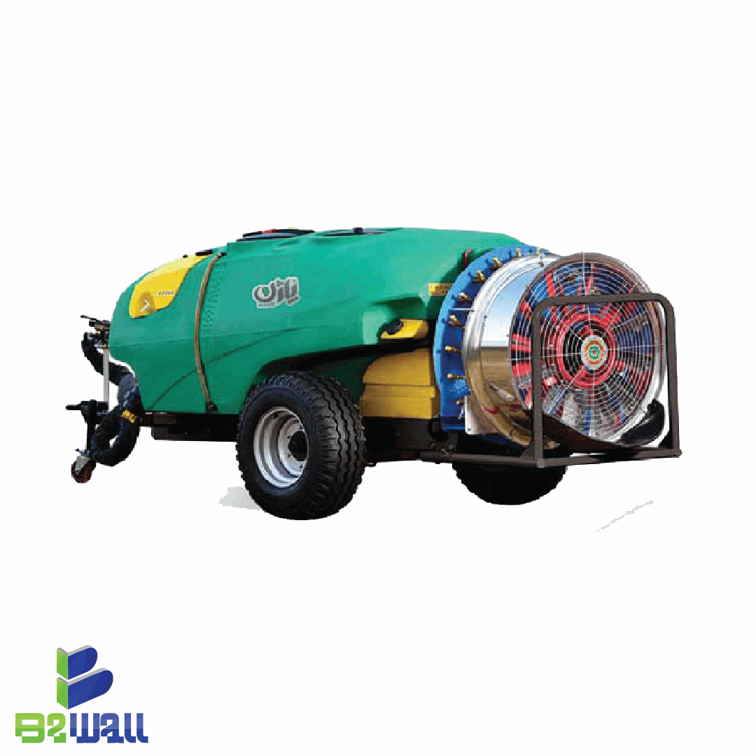 تصویر سمپاش ۲۰۰۰ لیتری کششی سه مخزن توربین‌دار باغی 