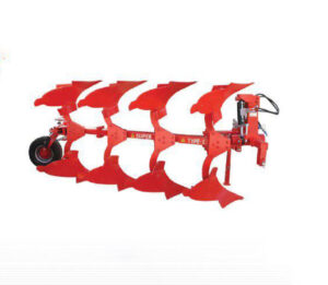 گاوآهن برگرداندار دوطرفه چهار خیش قوطی قرمز ۱۴ اینچ