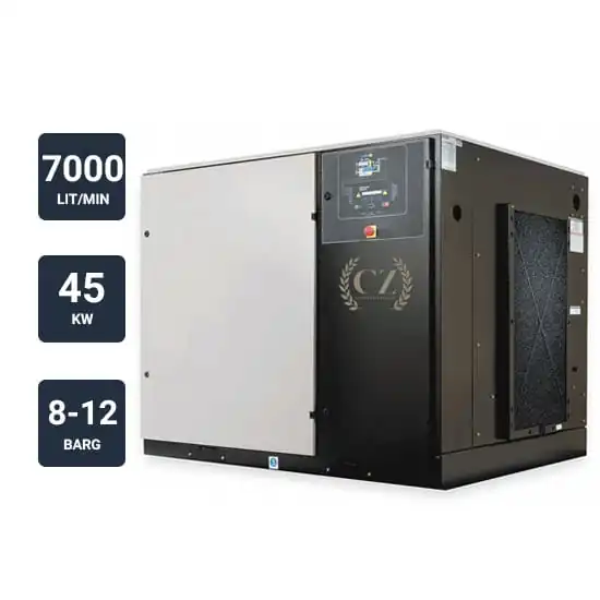 کمپرسور اسکرو 7000 لیتری 45 کیلووات سری CZ pro