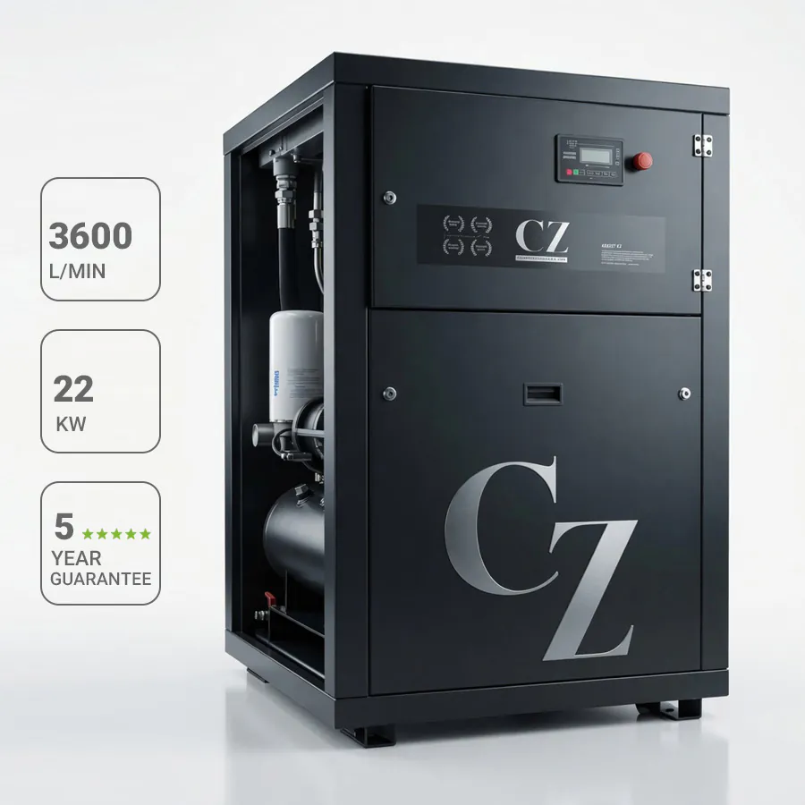 کمپرسور اسکرو 3600 لیتری 22 کیلووات سری CZ pro